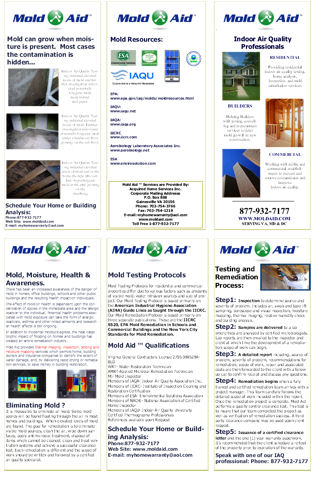 Click to Download the Mold-Aid Brochure.PDF